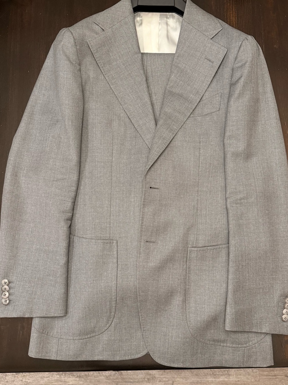 SUITSUPPLY 38R Mid-Grey s130 Havana Suit